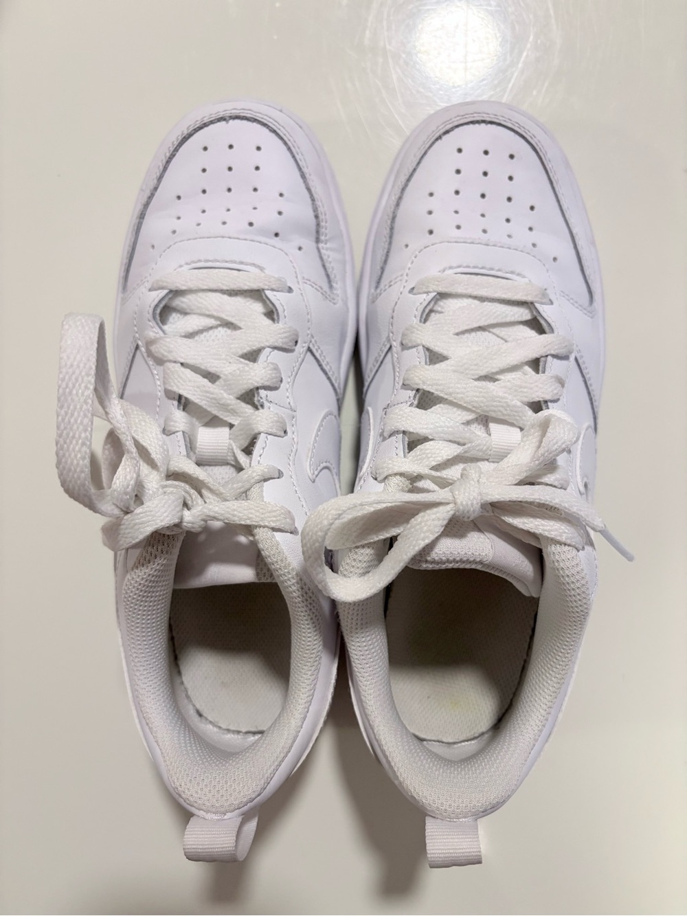 Nike Youth White Low-Top Sneakers